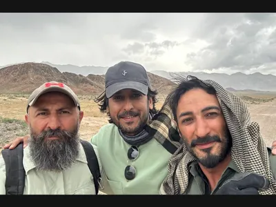 Hindistan/Bollywood rejissoru Anshai Lal, Sain Fərhad və Ramiz İsmailov Netflix üçün olan "Afghaani Snow" filminin çəkilişlərində
